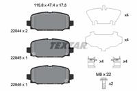 Textar Remblokkenset, schijfrem 2284401