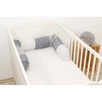 Ullenboom Baby-Bettschlange Graue Sterne 160 cm