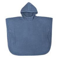 WÖRNER SÜDFROTTIER Thuis bad poncho donkerblauw 60 x 75 cm