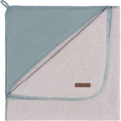 Baby's only baby's only Badhanddoek met kap Breeze stone green 75x85 cm