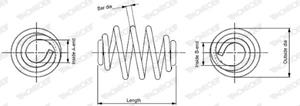 Fahrwerksfeder Hinterachse Monroe SN0419