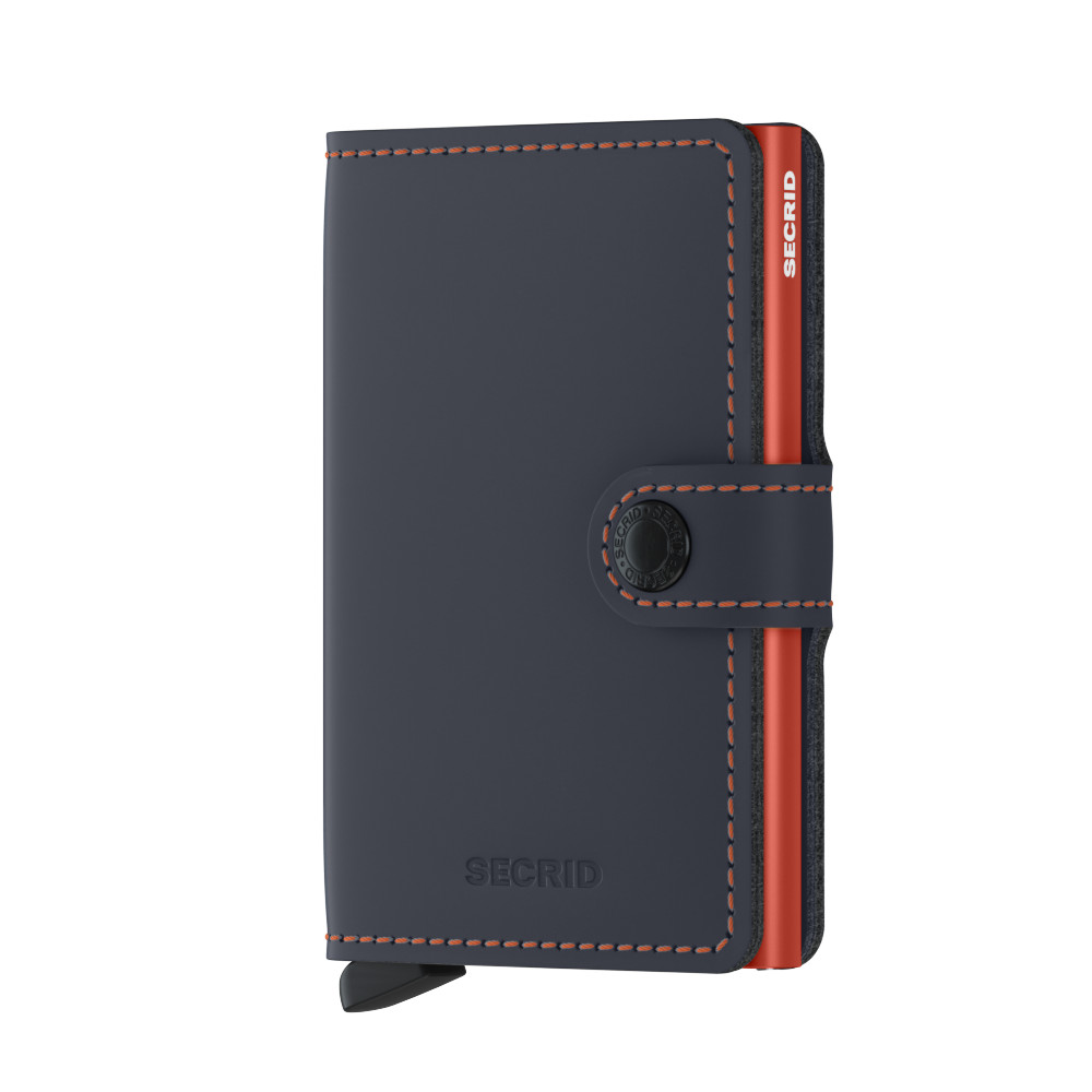 Secrid Mm miniwallet matte blue & orange