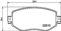Hella Remblokkenset, Schijfrem 8db 8DB355025851