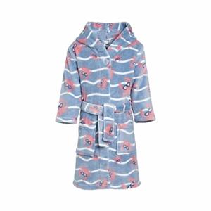 Playshoes Fleece badjas kanker blauw-roze