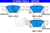 jeep Remblokkenset, schijfrem 13046073432