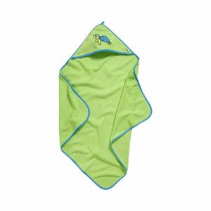 Playshoes Badstof handdoek met kap S child pad groen