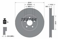 Textar Remschijf 92317203