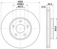 Hella Pagid GmbH Remschijf 8DD355132021