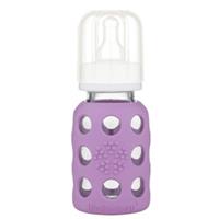 LIFEFACTORY Glas-Babyflasche lavender 120 ml