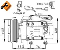 NRF Compressor, airconditioning 32681