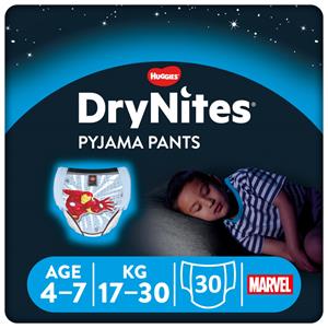 DryNites 3x  Absorberende Luierbroekjes Boy 4-7 jaar 10 stuks