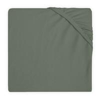 Jollein Spannbettlaken Jersey, 40 x 80 cm, Ash green oliv