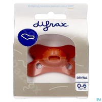 Difrax Fopspeen dental 0-6 maanden - pure brick 1st