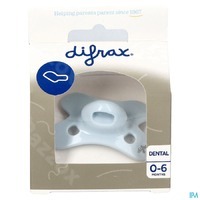 Difrax Fopspeen dental 0-6 maanden - pure ice 1st