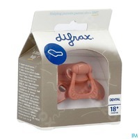 Difrax Fopspeen dental 18+ maanden - pure brick 1st