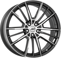 AEZ Kaiman Gunmetal polished 8x19 5x112 ET40