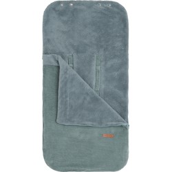 Baby's Only Voetenzak autostoel 0+ Sense - Zeegroen - Zachte rib corduroy stof - Geschikt voor drie- en vijfpuntsgordel