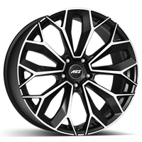 AEZ Leipzig Black front polished 9.5x22 5x130 ET43