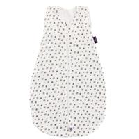 Träumeland Babyschlafsack Sommerschlafsack LIEBMICH TENCEL™, Design weiß mit grauen Sternen, (1 tlg.)
