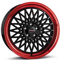 Borbet B BLACK RIM RED ALLOYWHEEL 7X17