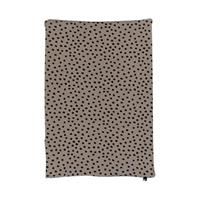 Mies & Co Bold Dots Waskussenhoes Dark Brown