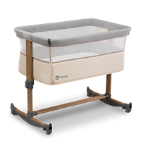 lionelo Beistellbett Leonie Beige Sand