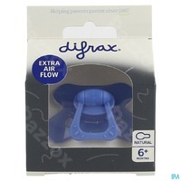 Difrax Fopspeen - Natural & Pure - 6+ Maanden - Sky