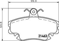Hella Pagid GmbH Remblokken set 8DB355012671
