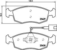 Hella Pagid GmbH Remblokken set 8DB355019651