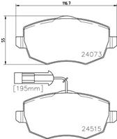 Hella Pagid GmbH Remblokken set 8DB355012861