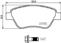 Hella Pagid GmbH Remblokkenset, schijfrem 8DB355025301