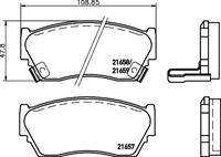 Hella Pagid GmbH Remblokken set 8DB355016351
