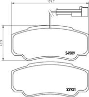Hella Pagid GmbH Remblokken set 8DB355013511