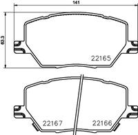 Hella Pagid GmbH Remblokkenset, schijfrem 8DB355024711