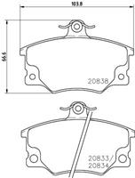 Hella Pagid GmbH Remblokken set 8DB355005961