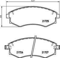 Hella Pagid GmbH Remblokken set 8DB355016691