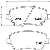 Hella Pagid GmbH Remblokken set 8DB355015981