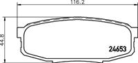 Hella Pagid GmbH Remblokken set 8DB355013771