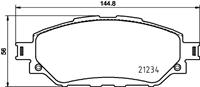 Hella Pagid GmbH Remblokkenset, Schijfrem 8db 8DB355037801