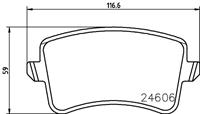 Hella Pagid GmbH Remblokkenset 8DB355025381