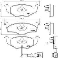 Hella Pagid GmbH Remblokken set 8DB355009801