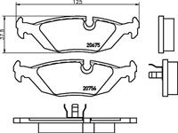 Hella Pagid GmbH Remblokken set 8DB355006041