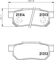 Hella Pagid GmbH Remblokken set 8DB355005731