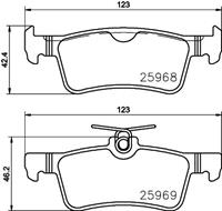 Hella Pagid GmbH Remblokken set 8DB355021701