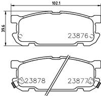 Hella Pagid GmbH Remblokken set 8DB355010271