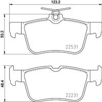 Hella Pagid GmbH Remblokkenset, schijfrem 8DB355025491