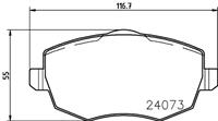 Hella Pagid GmbH Remblokken set 8DB355011221