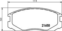 Hella Pagid GmbH Remblokken set 8DB355017161