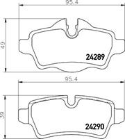 Hella Pagid GmbH Remblokkenset, Schijfrem 8db 8DB355031791