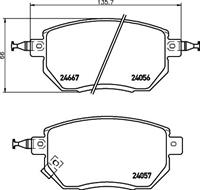 Hella Pagid GmbH Remblokken set 8DB355011101